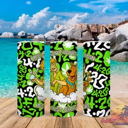 cartoon panic man tumbler, cartoon tumbler, cartoon skinny tumbler