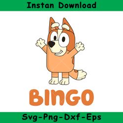 Bluey Bingo Svg, Bluey, Blue, Bluey Svg, Blue Dog, Bluey Family, Instant Download, GR101