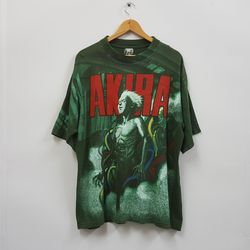 vintage 90's akira full print rare design japaness anime t-shirt made in europe