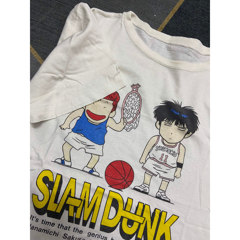 Vintage 90s Slam Dunk Japanese 1990 Sport Basketball Anime Manga T Shirt  90s Anime Manga T Shirt Made In Japan Size M - 10.jpg