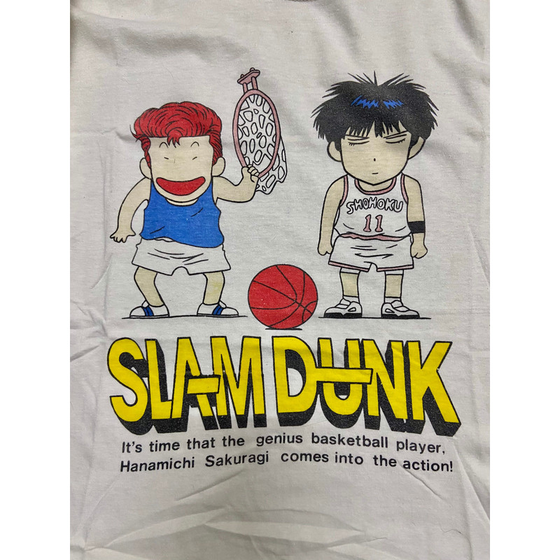 Vintage 90s Slam Dunk Japanese 1990 Sport Basketball Anime Manga T Shirt  90s Anime Manga T Shirt Made In Japan Size M - 5.jpg