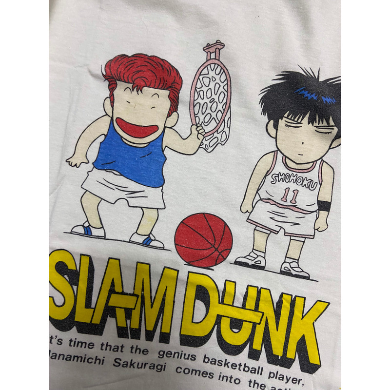 Vintage 90s Slam Dunk Japanese 1990 Sport Basketball Anime Manga T Shirt  90s Anime Manga T Shirt Made In Japan Size M - 8.jpg
