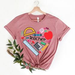inspirational teacher shirts, teach love inspire shirt, back to school shirt, first grad
