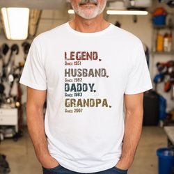 legend husband daddy grandpa shirt,  happy fathers day shirt,  grandpa crewneck,  gift