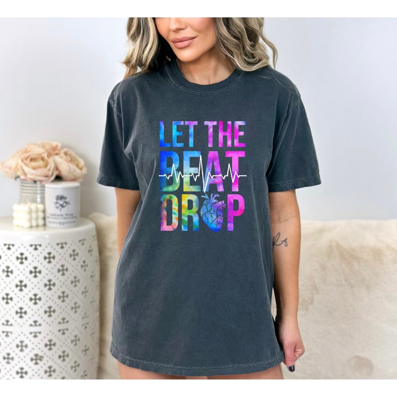 Let The Beat Drop, Watercolor Nurse Shirt, Adenosine Shirts, Trendy Nurse Tshirt, Critical Care Nurse Shirts, Nurse Week Tee, Gift For Nurse - 2.jpg