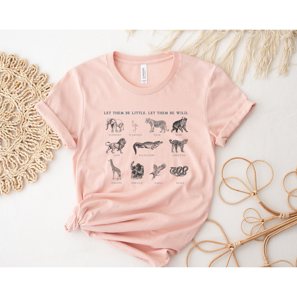 Let Them Be Little,Let Them Be Wild,Zoo Vacation Shirt,Wild Animals Shirt,First Zoo Trip Tshirt,Animal Kingdom Shirt,Family Zoo Vacay Tshirt - 1.jpg