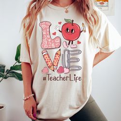 love teacher valentine shirt, teacher valentines gift, candy conversation hearts shirt,