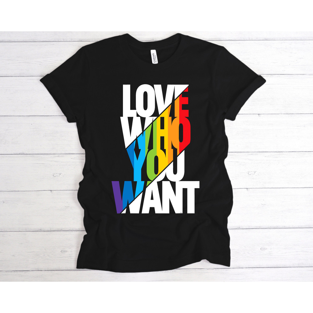 Love Who You Want Shirt, Love Wins, Equality Shirt, Love is Love, Cool Rainbow Shirt,LGBT Support, LGBTQ Shirt,Cute Gift for Pride Day,LGBTQ - 2.jpg