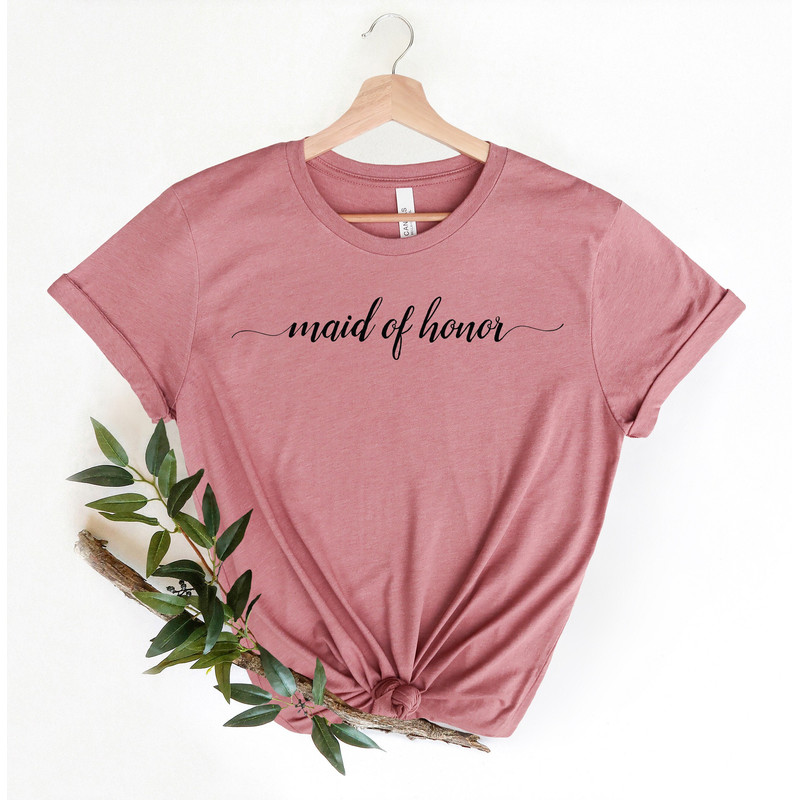 Maid of Honor Tshirt,Maid of Honor Shirt,Maid of Honor Obviously,Bridesmaid Shirt,Vintage Bridal Party Gift,Retro Bridesmaid Gift,Bridal Tee - 1.jpg