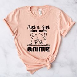 anime t-shirt, anime graphic shirt, cute anime t-shirt, gift for anime lover