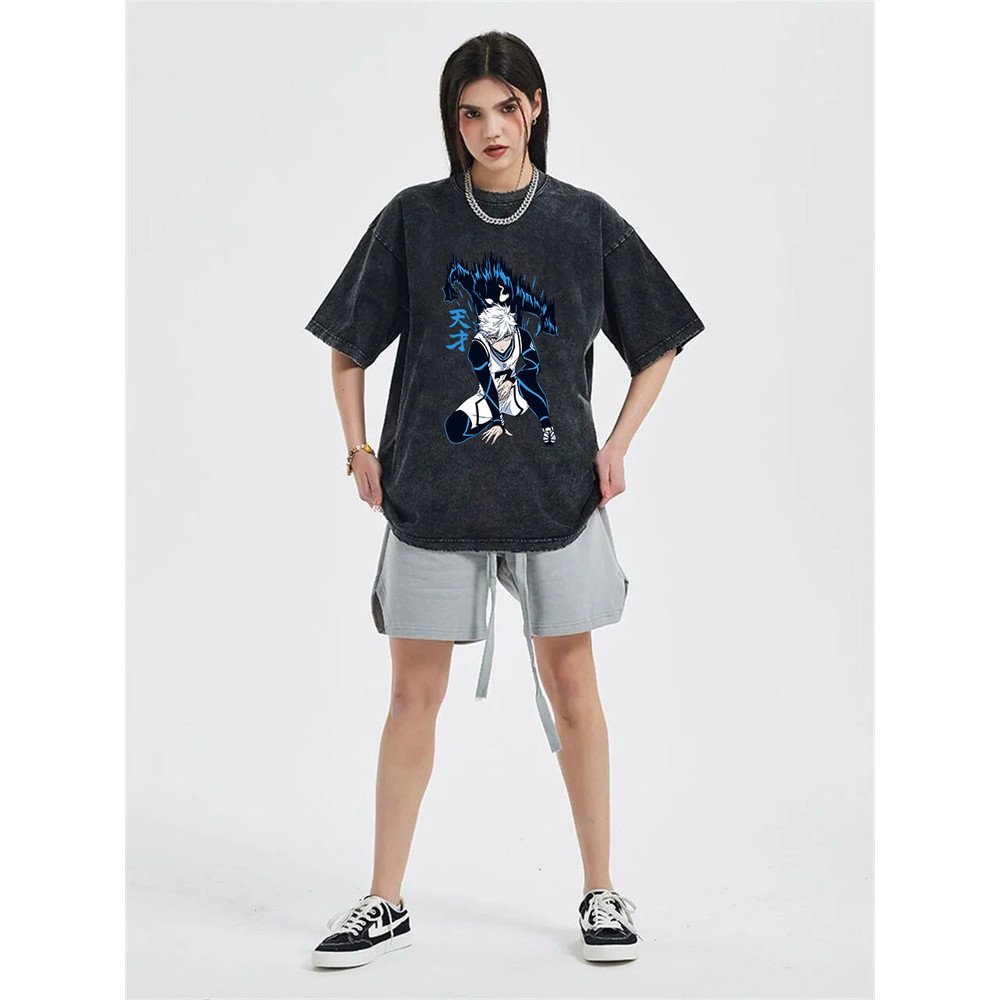 Anime Vintage Shirt, Washed Manga Tshirt, Graphic Anime Tee, Harajuku Clothing, Anime Lover Gift, Retro Anime Tee, For Men and Women - 2.jpg