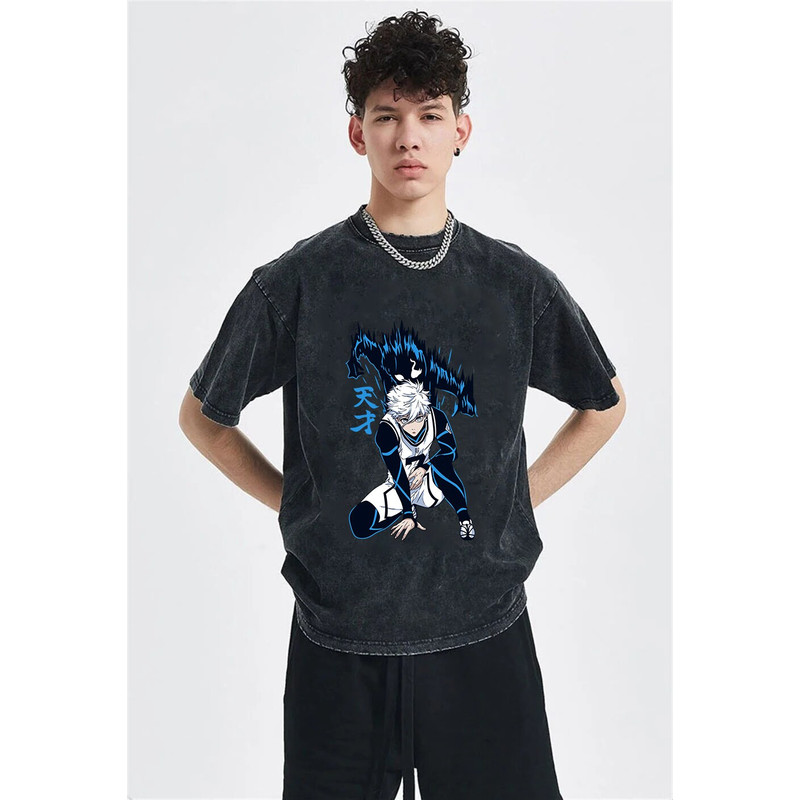 Anime Vintage Shirt, Washed Manga Tshirt, Graphic Anime Tee, Harajuku Clothing, Anime Lover Gift, Retro Anime Tee, For Men and Women - 3.jpg