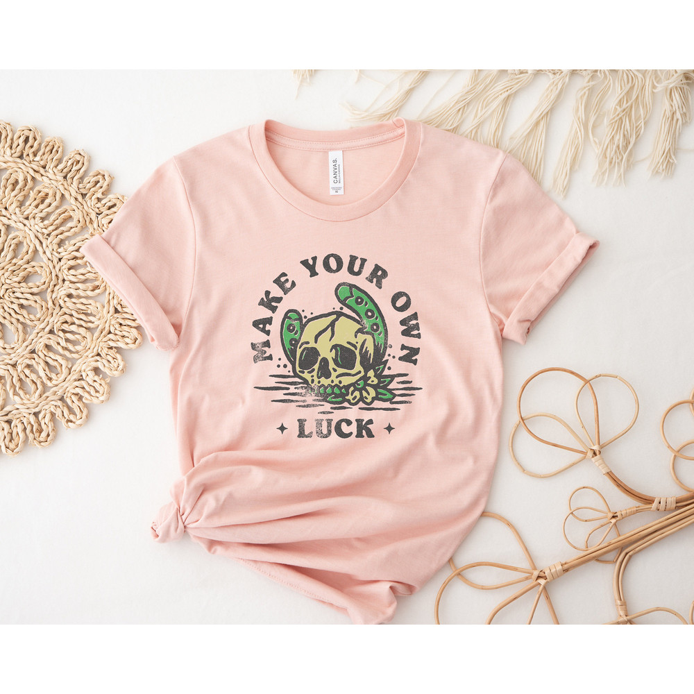 Make Your Own Luck,Lucky St Patricks Day Shirt,Lucky Skeleton Shirt,Skull Sweatshirt,Shenanigans Squad Shirt,Family St Patricks Day Sweaters - 3.jpg