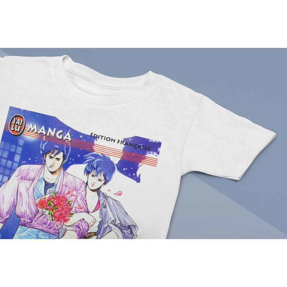 City Hunter Unisex T Shirt Vintage Anime Tee , Anime Gift, Manga Shirt, Anime T Shirt, 90s Anime, Harajuku clothing, Japanese aesthetic tee - 3.jpg