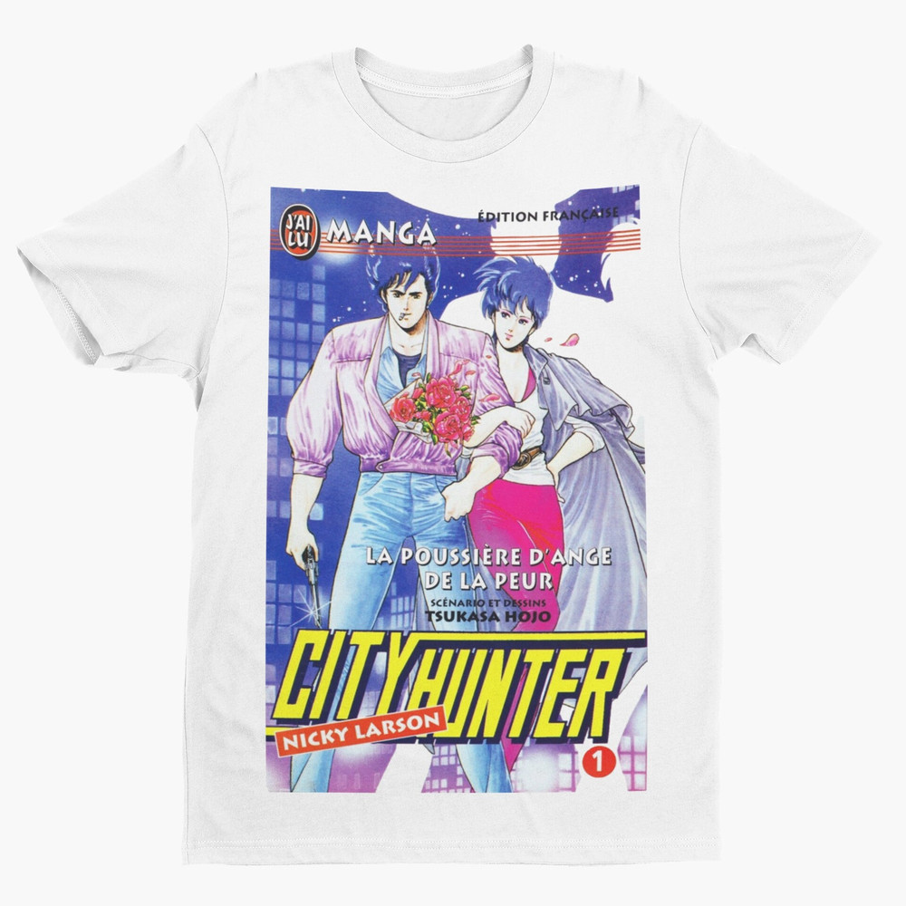 City Hunter Unisex T Shirt Vintage Anime Tee , Anime Gift, Manga Shirt, Anime T Shirt, 90s Anime, Harajuku clothing, Japanese aesthetic tee - 5.jpg