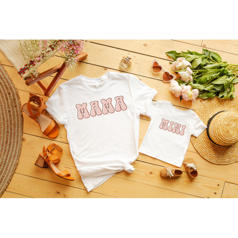 Mama and Mini Matching Shirts, Mama and Mini Retro T-Shirt, Mommy and Me Matching Shirts, Retro Mama Shirt, Mothers Day Gift,Baby and Mama - 1.jpg