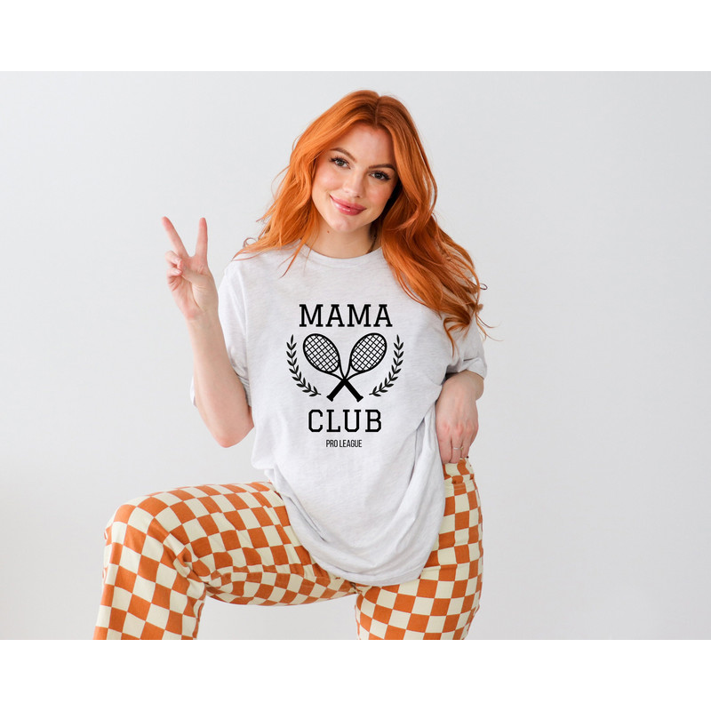 Mama Club Pro League, Sports Mom Club, Happy Mother's Day Shirt, Mother's Day Gift, Tennis Mom Shirt, Momlife Shirts, Retro Vintage Mama Tee - 3.jpg