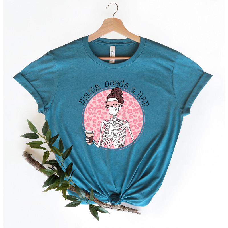 Mama Needs A Nap, Skeleton Mama Shirt, Leopard Print Mama Shirt, Mama Drinking Coffee Tshirt, Cool Mother's Day Gift, Unisex Mama Sweatshirt - 3.jpg