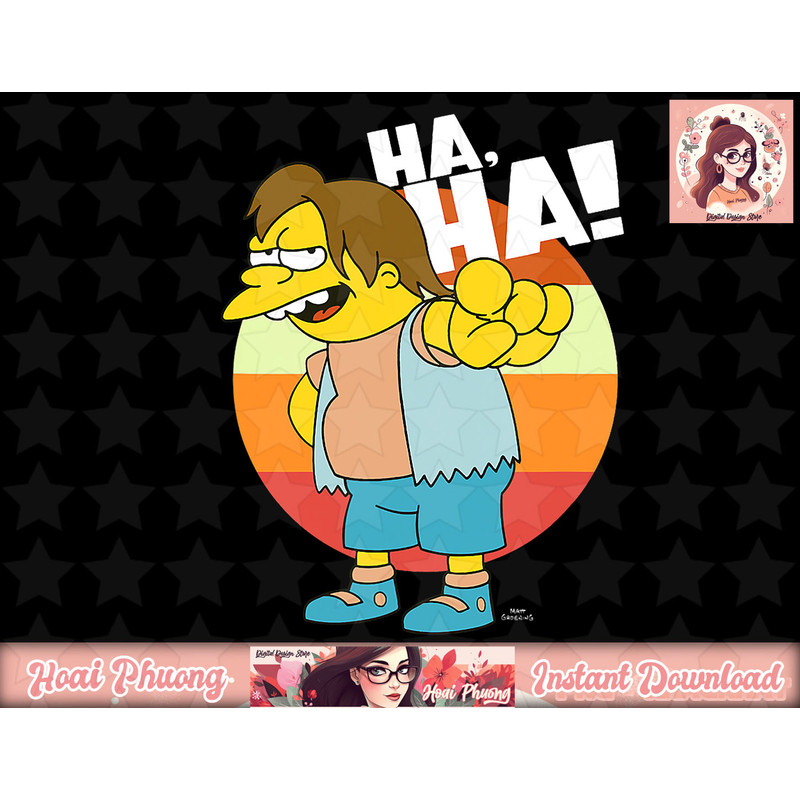 The Simpsons Nelson HAHA png, instant download.jpg