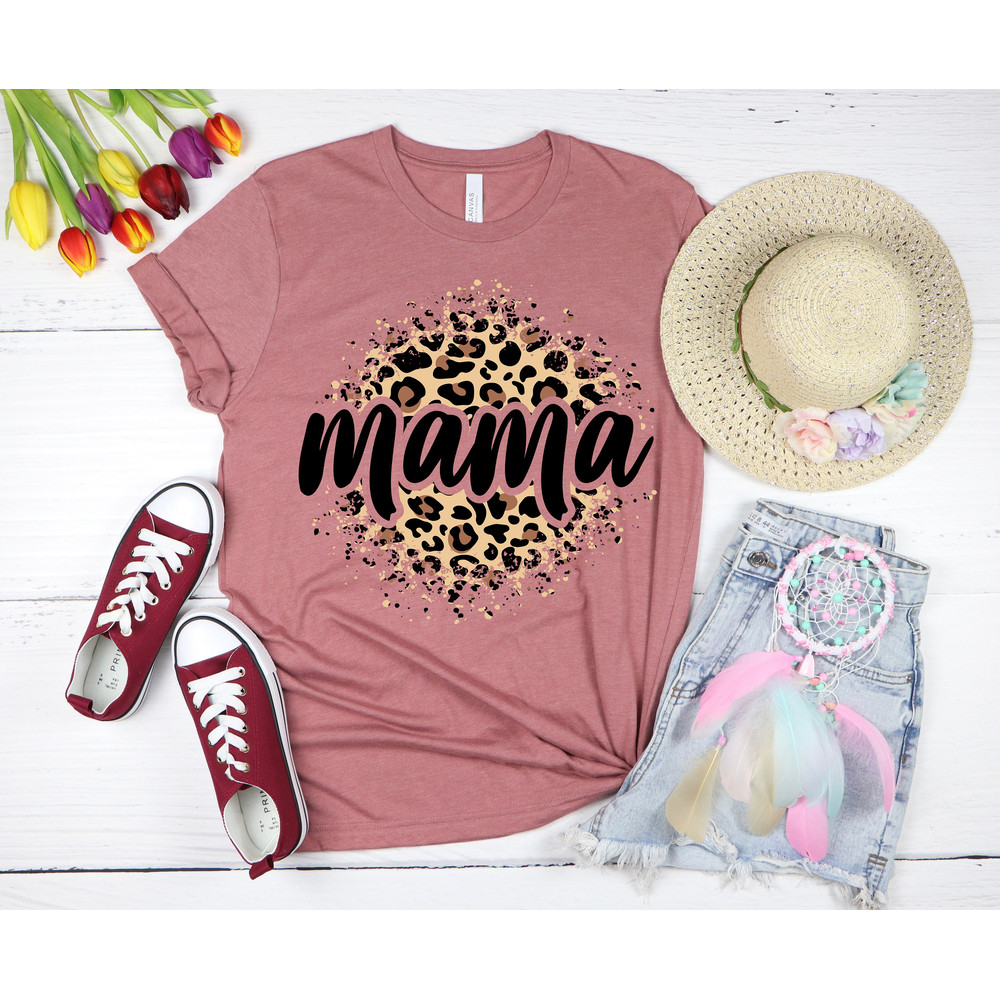 Mama Shirt, Mom Leopard Shirt, Gift for Mom,Gift for Her,Mothers Day,Mom Life Tshirt,Mom Life T-shirt,Leopard Pattern Mother Shirt,Cute Mama - 2.jpg
