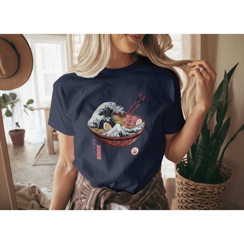 Japanese Noodle T Shirt, Japanese Shirt, Anime Crewneck T-shirt, Anime Movie Shirt, Funny Anime Shirt, Vintage Anime T Shirt, Japanese Style - 4.jpg
