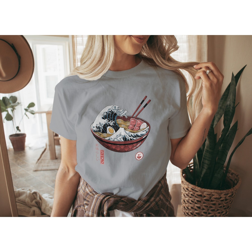 Japanese Noodle T Shirt, Japanese Shirt, Anime Crewneck T-shirt, Anime Movie Shirt, Funny Anime Shirt, Vintage Anime T Shirt, Japanese Style - 6.jpg