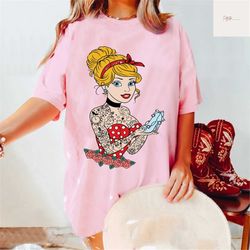 cinderella tattoo shirt, pincess cinderella shirt,disney pincess, pincess cinderella , disney cinderella shirt, princess