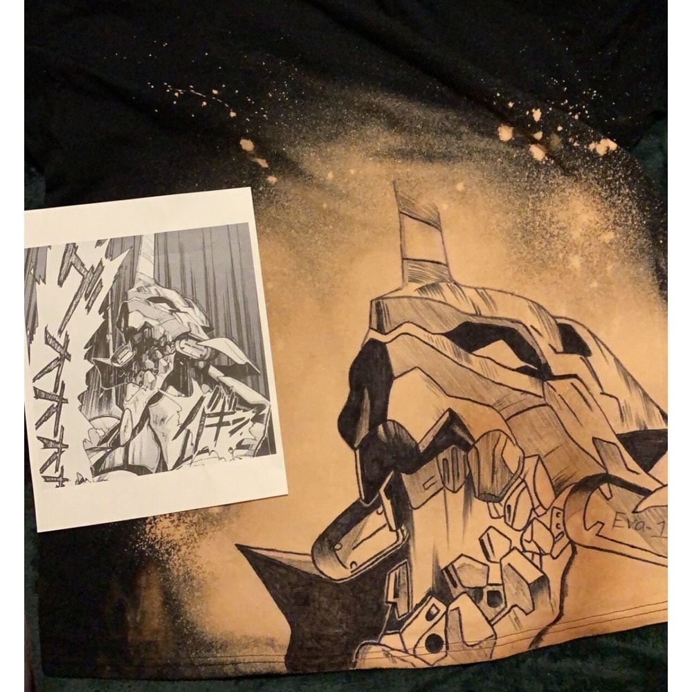 Manga anime bleach dyed t shirt - 5.jpg