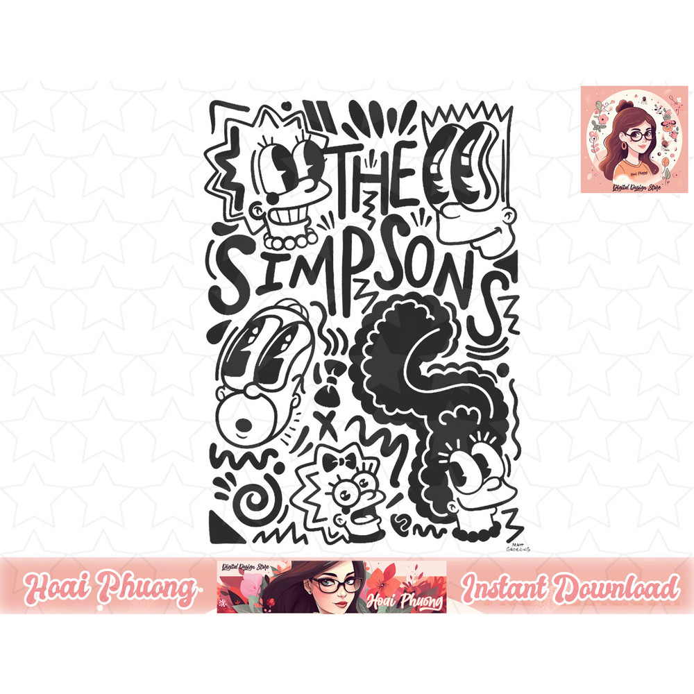 The Simpsons Pop Art Mashup C2 png, instant download.jpg