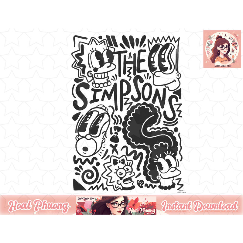 The Simpsons Pop Art Mashup C2 png, instant download.jpg