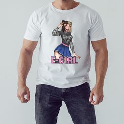 tik tok e girl gothic shirt, unisex clothing, shirt for men women, graphic design, unisex shirt