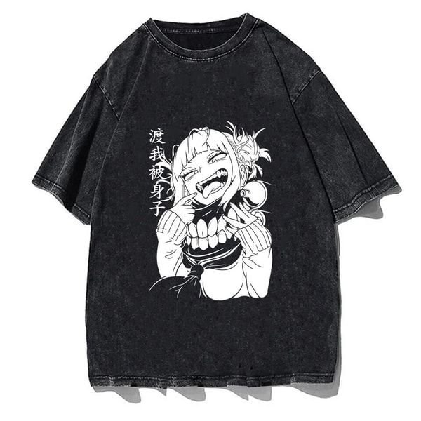 Oversized Vintage Shirt, Anime Manga Shirts, Unisex Washed Tshirt, Japanese Shirt, Cool Anime Shirt, Graphic Tees - 1.jpg