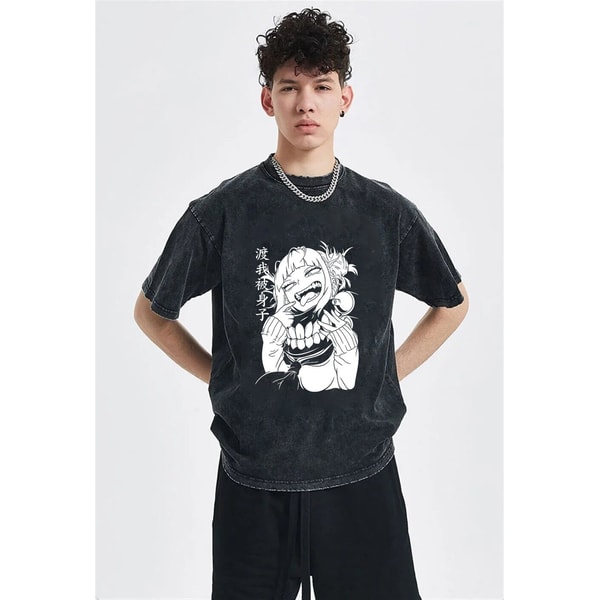 Oversized Vintage Shirt, Anime Manga Shirts, Unisex Washed Tshirt, Japanese Shirt, Cool Anime Shirt, Graphic Tees - 3.jpg