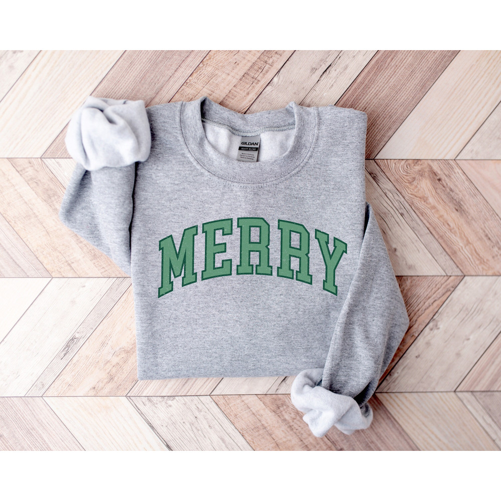 Merry Shirt,Merry Lettering Shirt,Christmas Shirt,Christmas Sweater,Cozy Winter Outfit,Funny Christmas Shirt,Family Christmas,Christmas Gift - 1.jpg