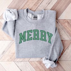 merry shirt, merry lettering shirt, christmas shirt, christmas sweater, cozy winter outfi