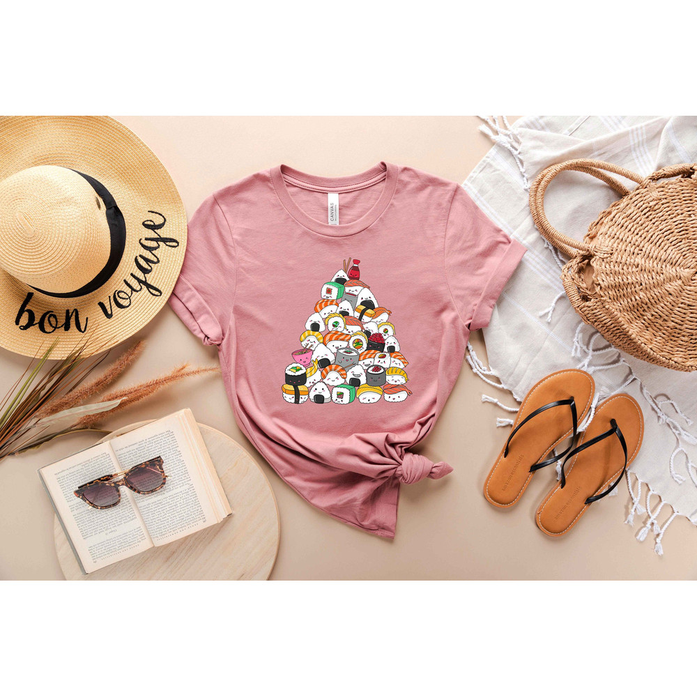 Sushi Lover Apparel - Anime Foodie Clothing - Cartoon Food T-Shirt - Japanese Food Tee - Ramen Mom Tshirt - Japanese Aesthetic Shirt - 1.jpg