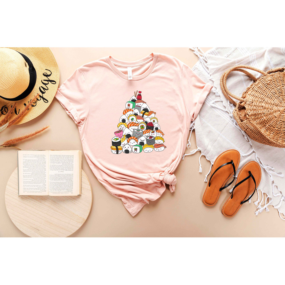 Sushi Lover Apparel - Anime Foodie Clothing - Cartoon Food T-Shirt - Japanese Food Tee - Ramen Mom Tshirt - Japanese Aesthetic Shirt - 3.jpg