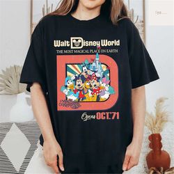 mickey and friend shirt, vintage walt disney world, est 1971 shirt, disneyworld est 1971 shirt, disney family shirt