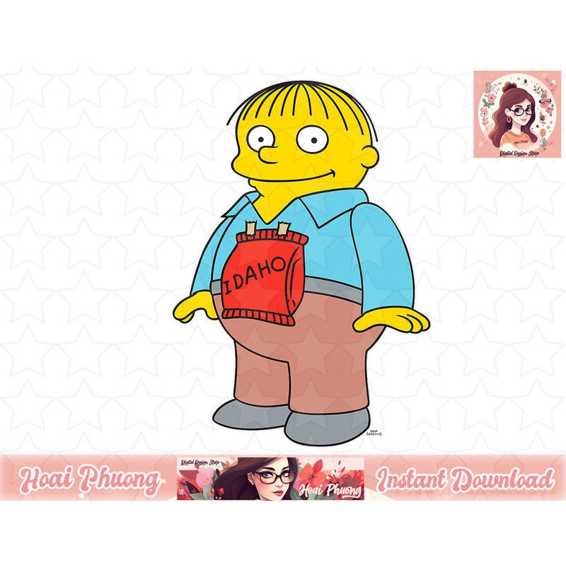 The Simpsons Ralph Wiggum Idaho png, instant download.jpg