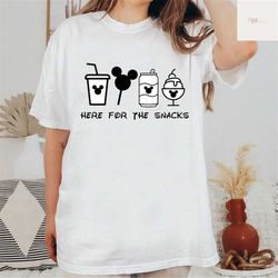 i'm here for the snacks shirt, drinks and food shirt, disney family vacation shirt, disney trip shirt, disneyland shirt