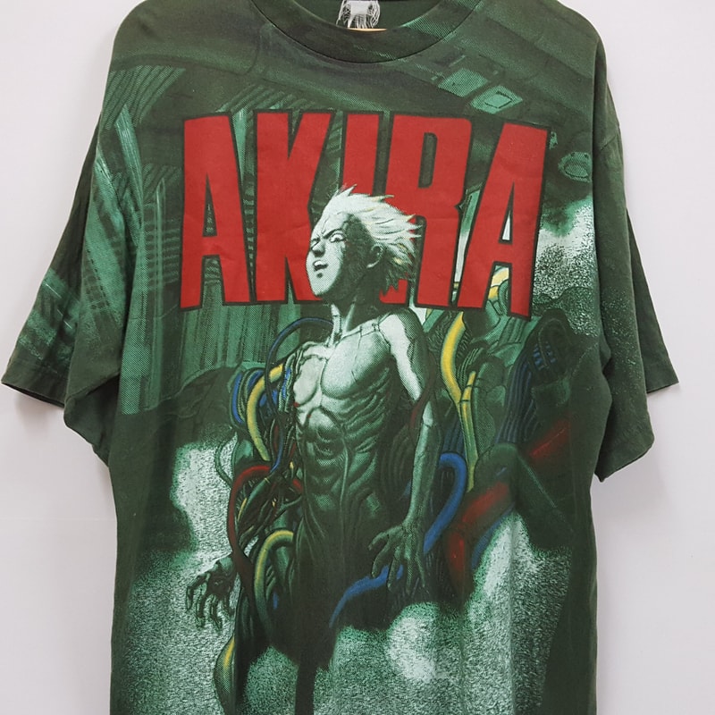 Vintage 90's AKIRA full print rare design japaness anime t-shirt made in europe - 3.jpg