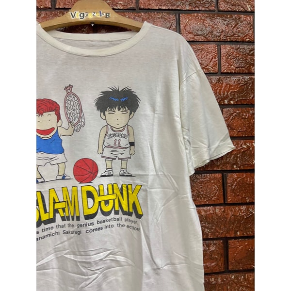 Vintage 90s Slam Dunk Japanese 1990 Sport Basketball Anime Manga T Shirt 90s Anime Manga T Shirt Made In Japan Size M - 4.jpg