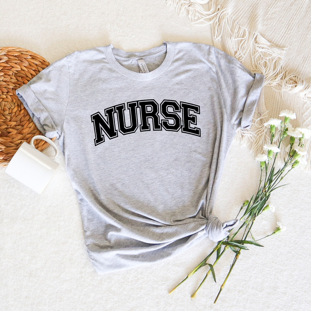 Nurse Crewneck, Nurse College Sweatshirt, Comfort Retro Nurse Shirt, Emergency Nurse Tshirt, Gift For Nurse, Unisex Nurse Stethescope Shirt - 3.jpg