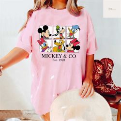 vintage mickey & co 1928 shirt, retro vintage mickey shirt, disneyworld shirt, disneyland shirt, disney mickey matching