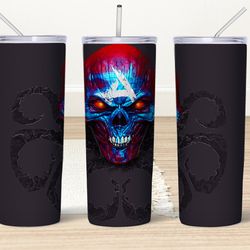 skulls and flowers tumbler, skulls and flowers skinny tumbler