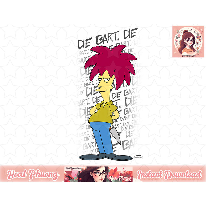 The Simpsons Sideshow Bob Die Bart Die V2 png, instant download.jpg