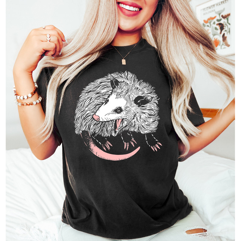 Opossum Shirt,Opossum Tarot Card Sweatshirt,Womens Opossum Tee,Cute Opossum Tee,Opossum Lover Gift,Vintage Retro Aesthetic Tee,90s Cute Gift - 1.jpg