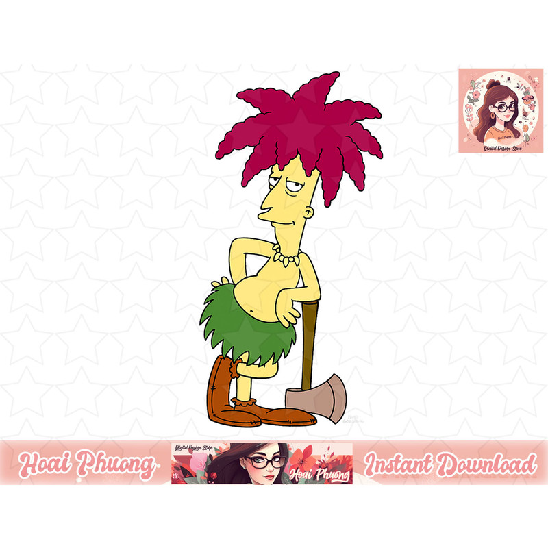 The Simpsons Sideshow Bob With Axe V1 png, instant download.jpg