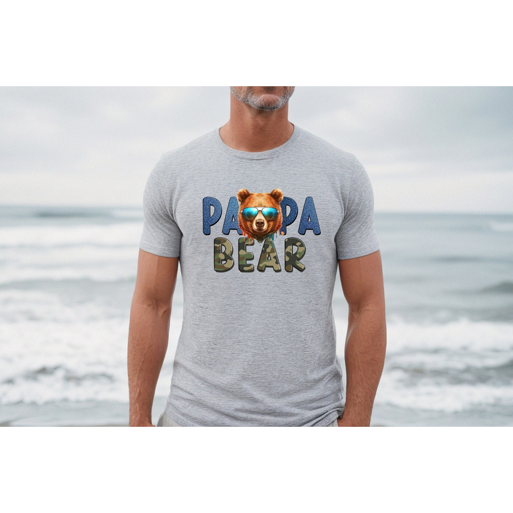 Papa Bear Shirt, Papa Bear With Sunglasses, Gorgeous Father Sweatshirt, Happy Father's Day Shirt, Father's Day Sweatshirt, Dada Bear Sweater - 1.jpg
