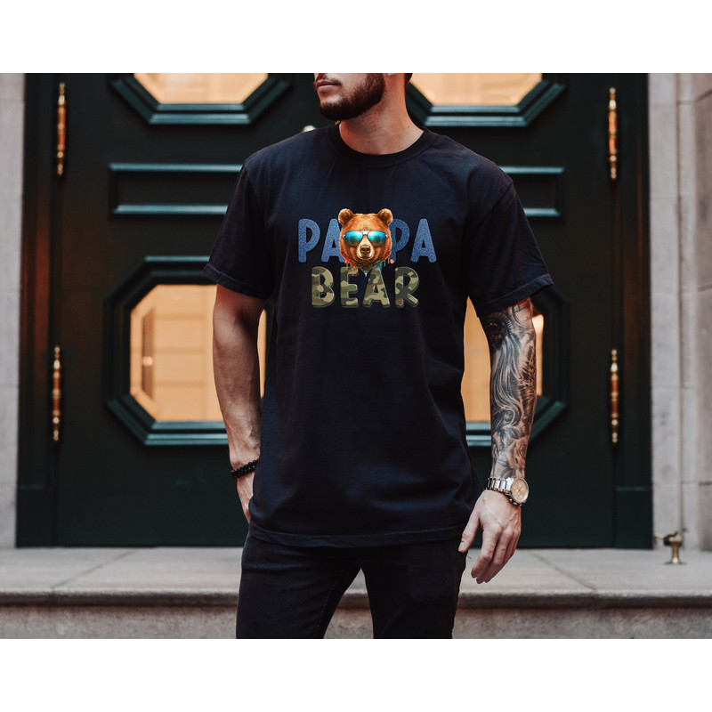 Papa Bear Shirt, Papa Bear With Sunglasses, Gorgeous Father Sweatshirt, Happy Father's Day Shirt, Father's Day Sweatshirt, Dada Bear Sweater - 2.jpg